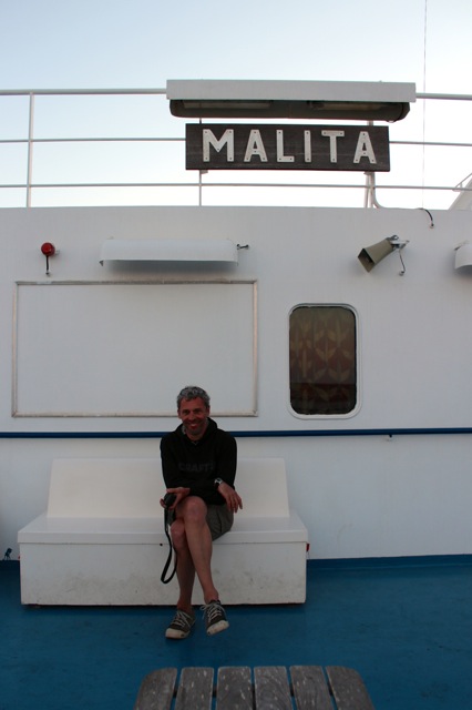 Fährfahrt von Gozo zurück nach Malta – Dirk freut sich über seinen Tauchgang 